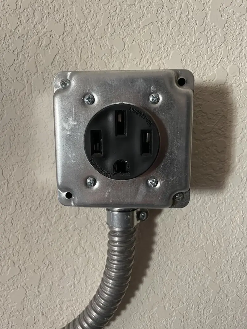NEMA 14-50 outlet installed for Smart Home Electrical in Troy