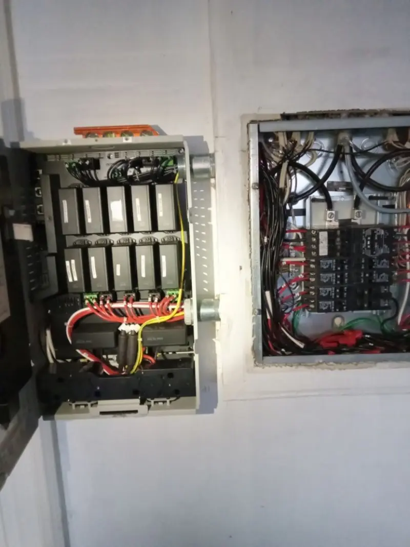 Electrical panel upgrade completed for Security Camera Wiring in Troy